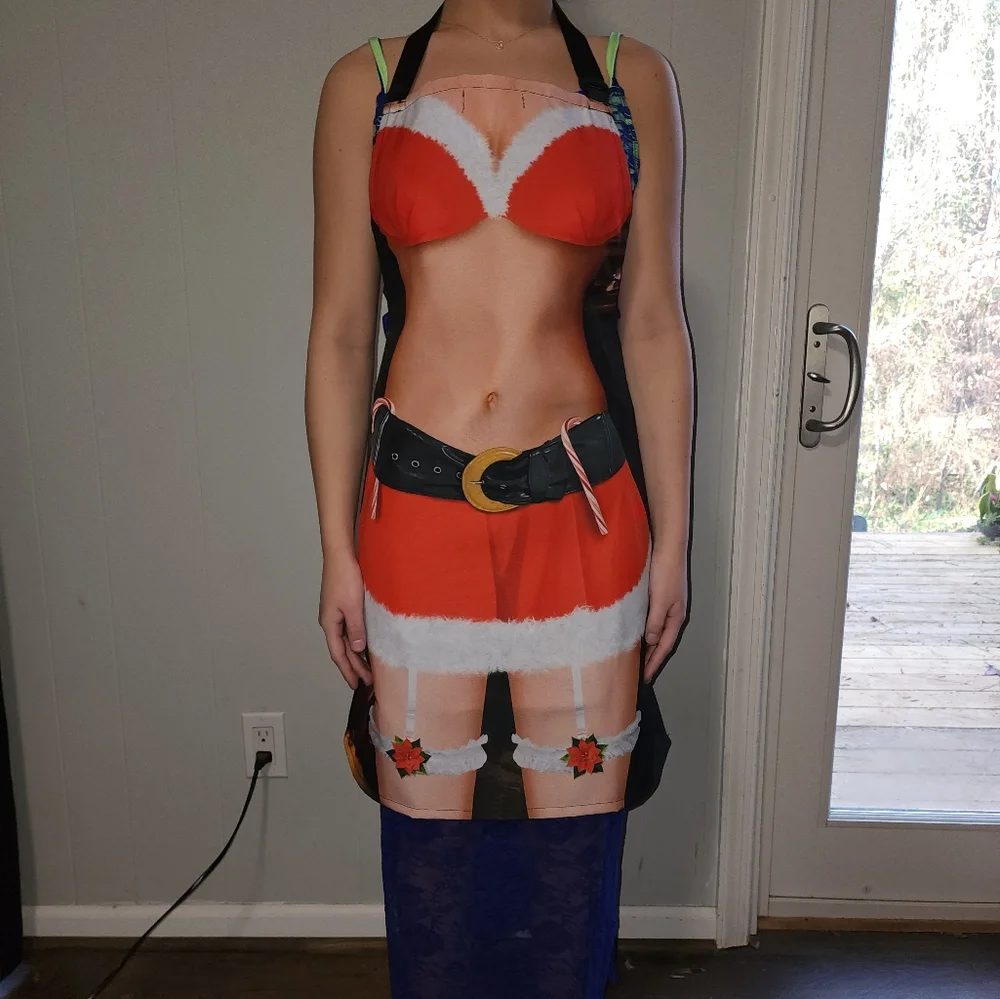 NWT Dolls Kill Sexy Hot Bod Santa Apron - Picture 1 of 5